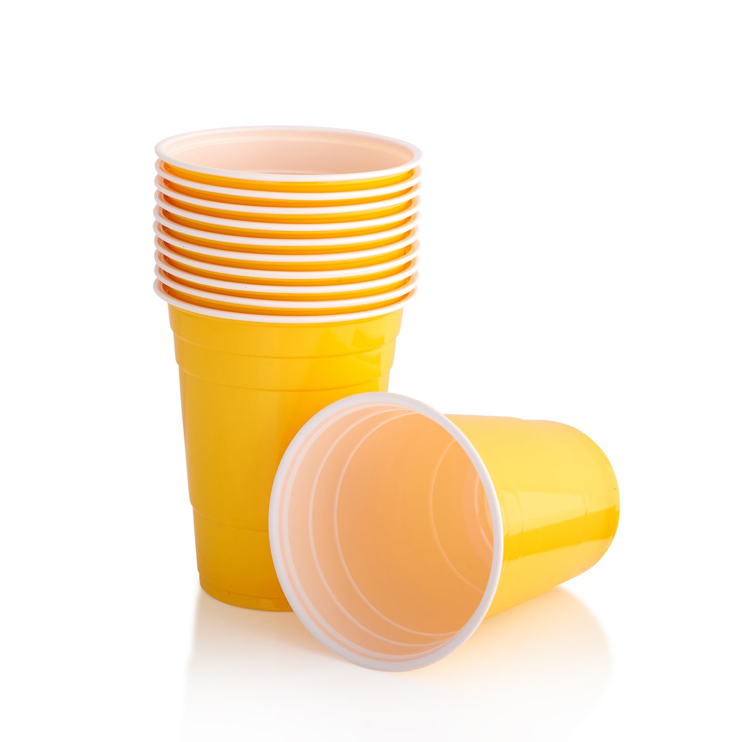 Yellow Beer Pong Party Cups