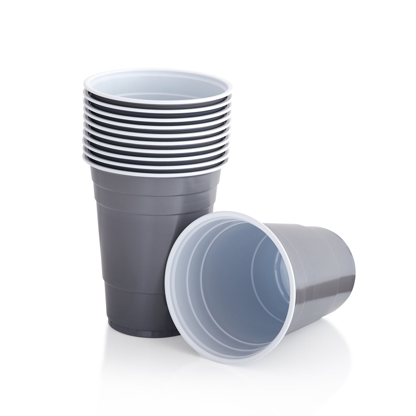 Grey Beer Pong Party Cups