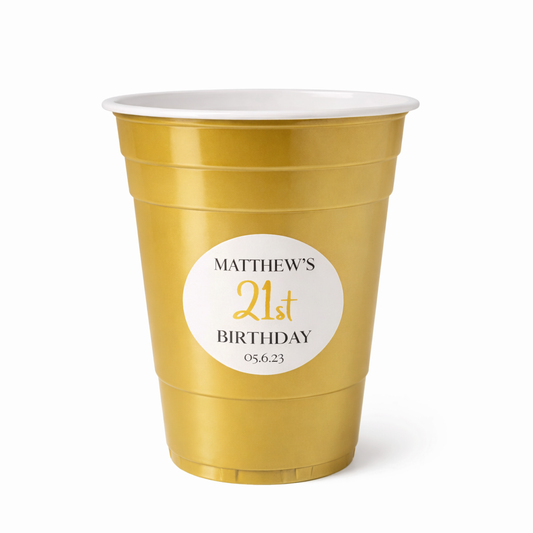 Personalised 21st Birthday Cup