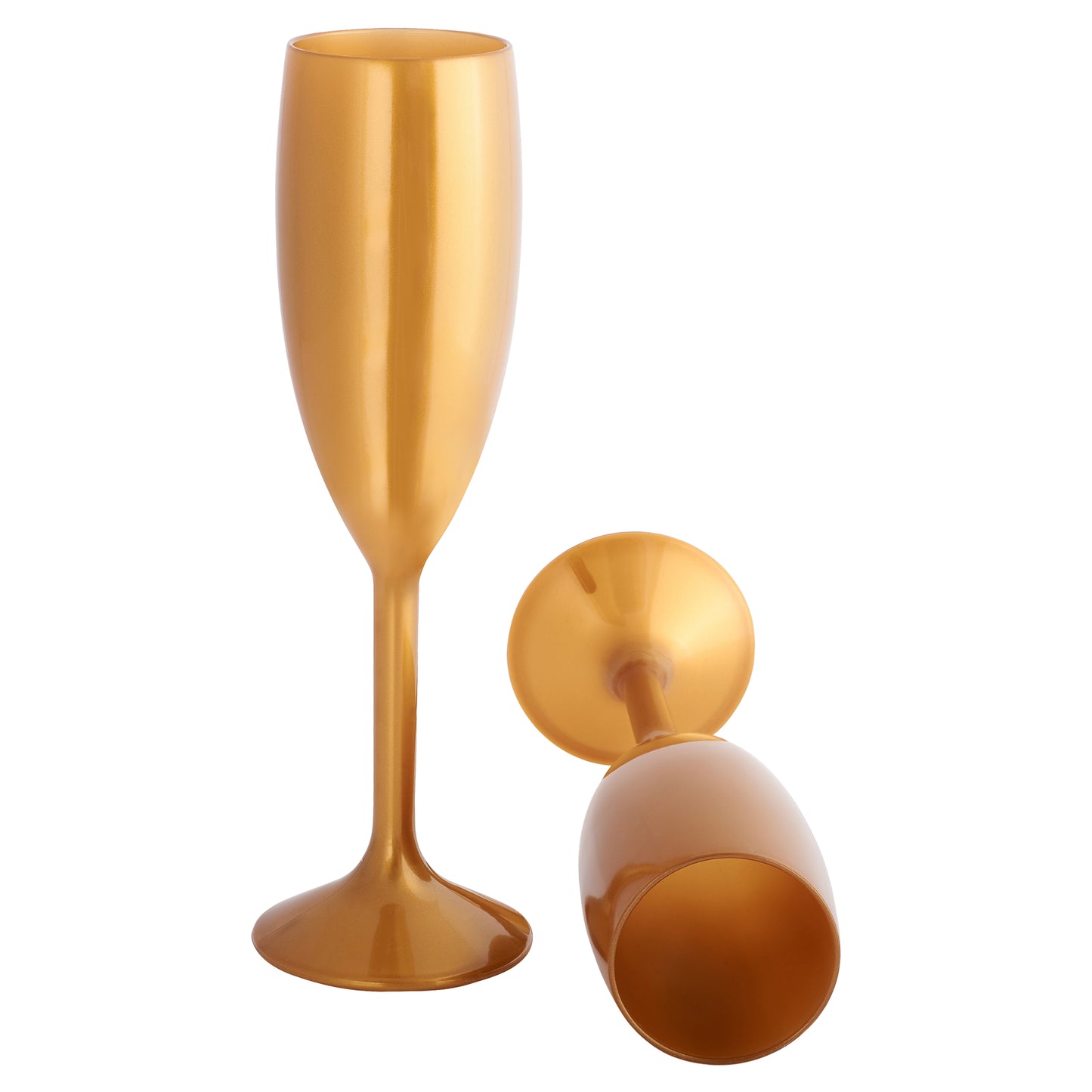 Gold Champagne Flutes Prosecco Glasses