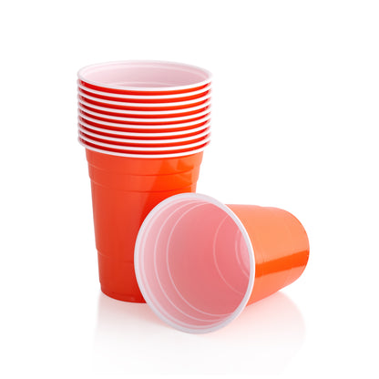 Orange Beer Pong Party Solo Cups