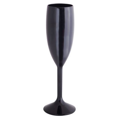 Black Champagne Flutes Prosecco Glasses