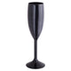 Black Champagne Flutes Prosecco Glasses
