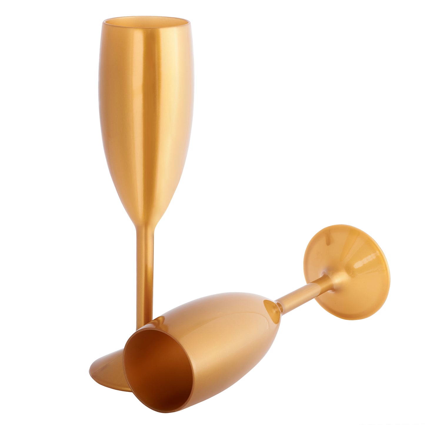 Gold Champagne Flutes Prosecco Glasses