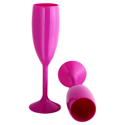 Purple Champagne Flutes Prosecco Glasses